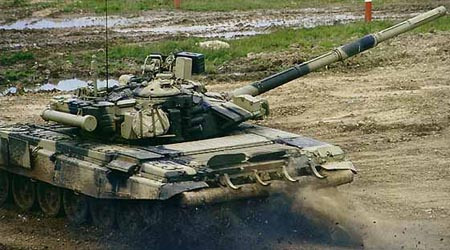 资料图:T-90主战坦克 资料图:T-90主战坦克