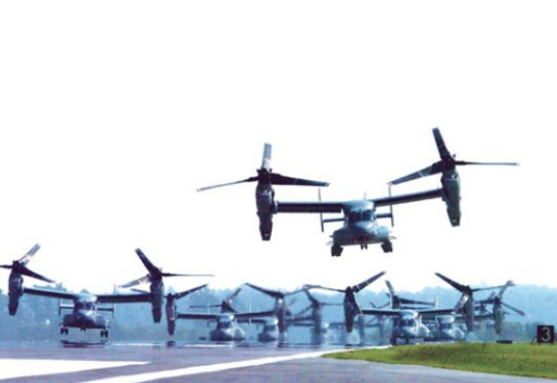 资料图:“鱼鹰”运输机 资料图:“鱼鹰”运输机